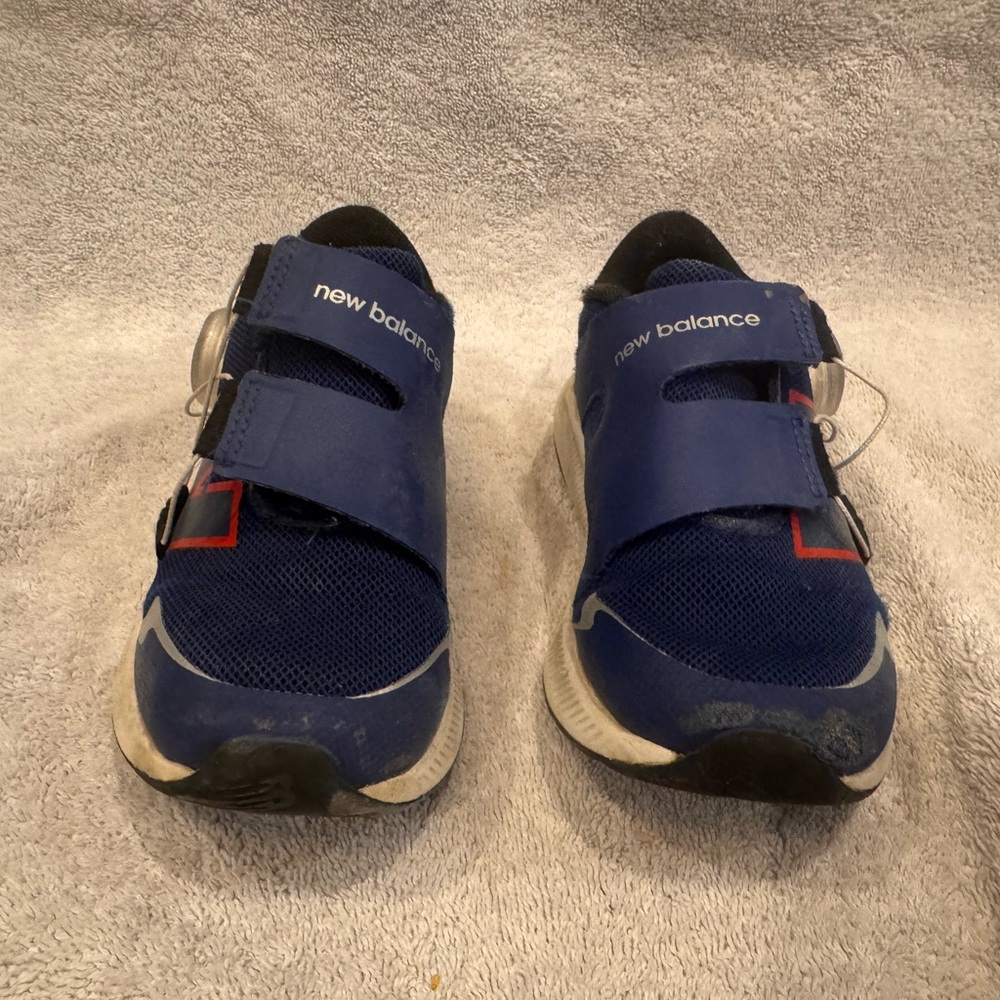 New Balance Kids Navy and Red Sneakers
